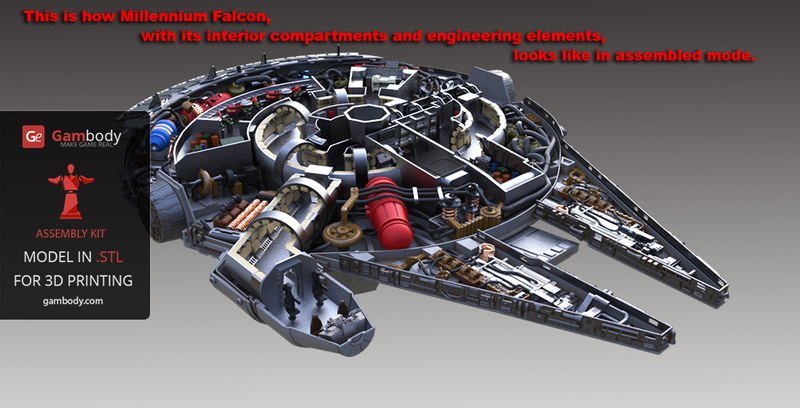 Illustration for article titled It Takes 3 Months Just to 3D Print All the Parts For This Detailed Millennium Falcon Model